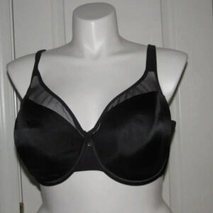 CACIQUE Full Coverage Underwire Black Bra Size 44DD
